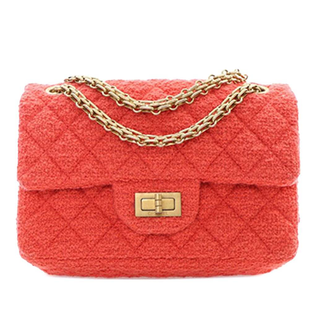 Chanel Mini Reissue 2.55 Tweed Single Flap 224