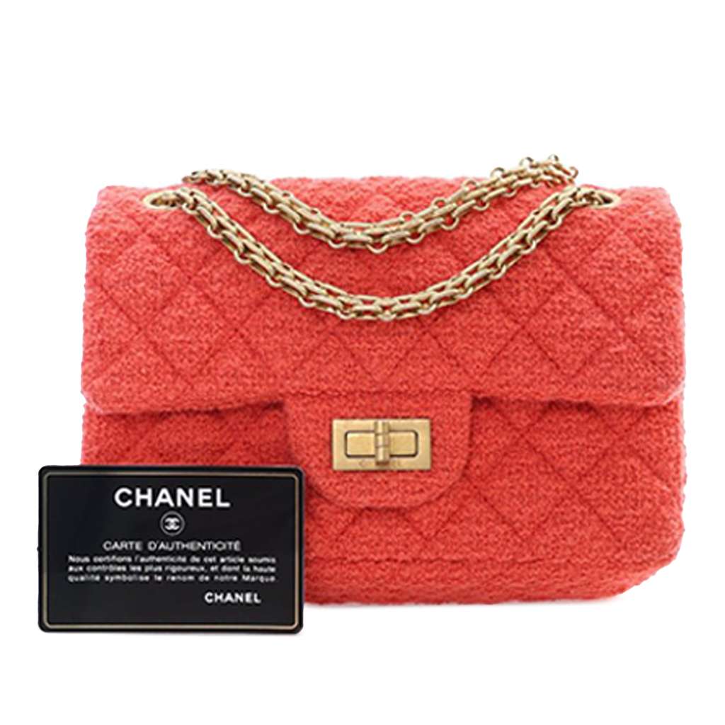Chanel Mini Reissue 2.55 Tweed Single Flap 224 - Image 17
