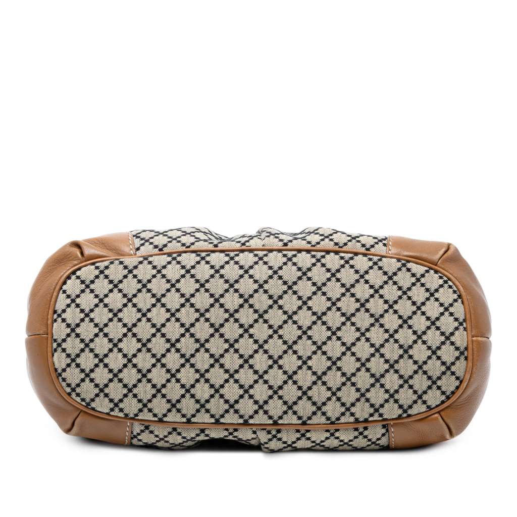 Gucci Diamante Canvas Sukey Satchel - Image 6