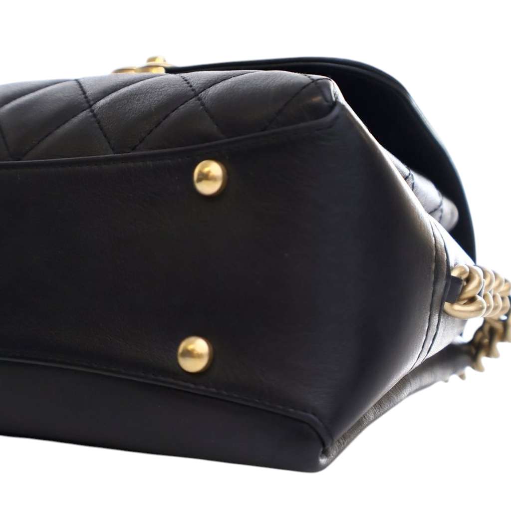 Chanel Quilted Goatskin Side Chain Compartment Flap - Image 13