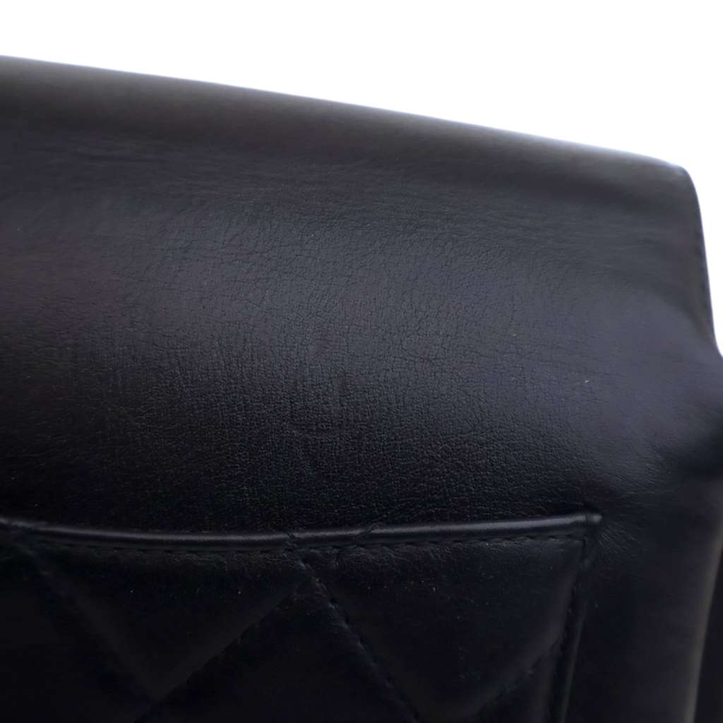 Chanel Quilted Goatskin Side Chain Compartment Flap - Image 10