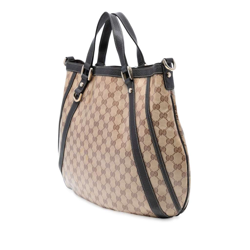 Gucci GG Crystal Abbey D Ring Convertible Tote - Back view