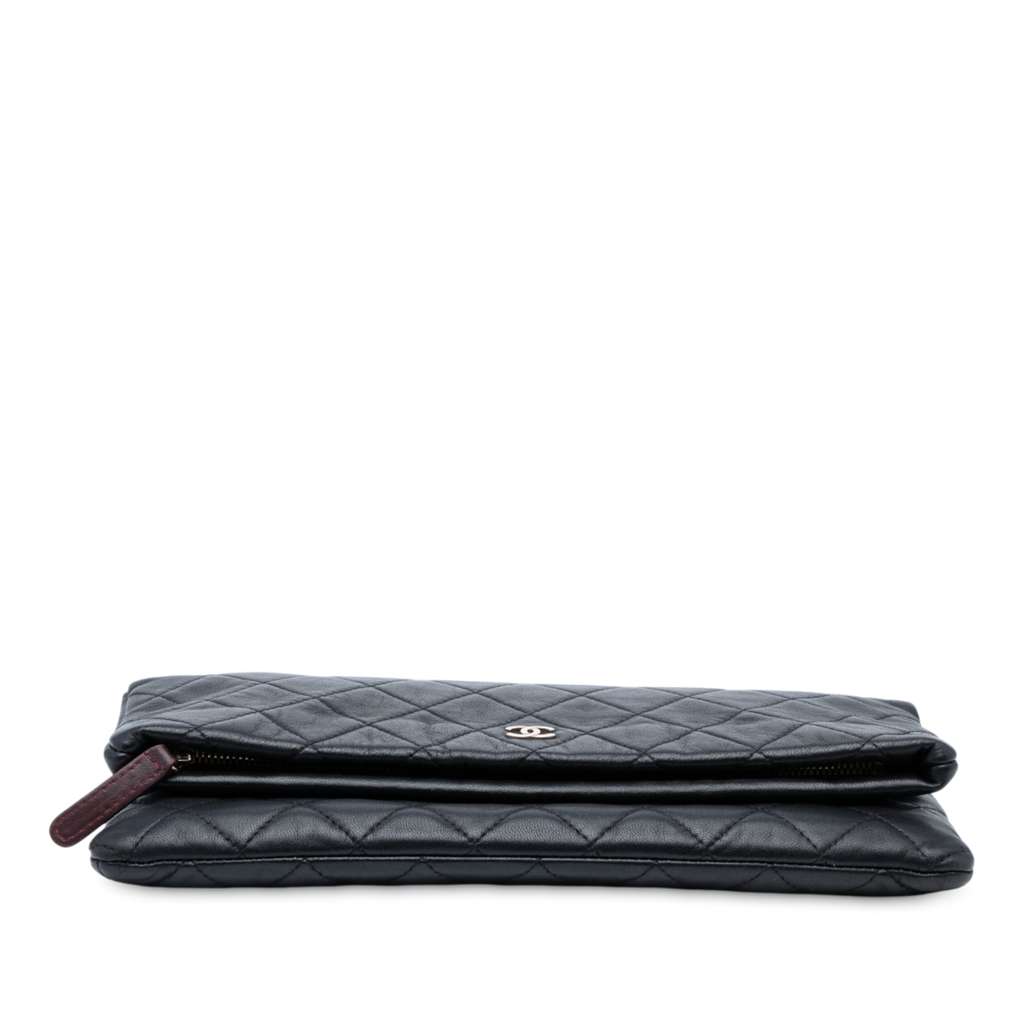 Chanel Quilted Lambskin CC Beauty Foldover Clutch - Image 6