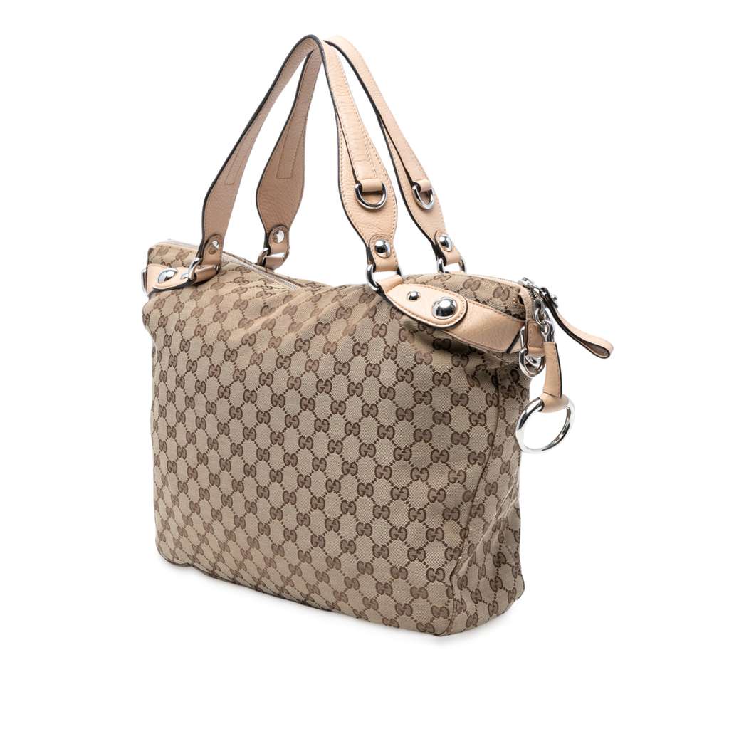 Gucci Large GG Canvas Icon Bit Satchel - 2