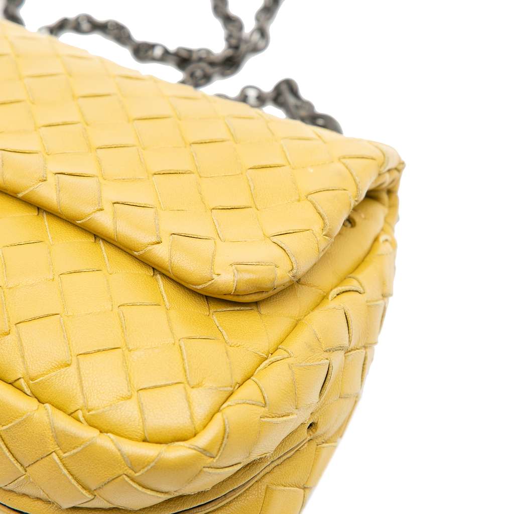 Bottega Veneta Mini Nappa Intrecciato Expandable Chain Flap Crossbody - Image 13