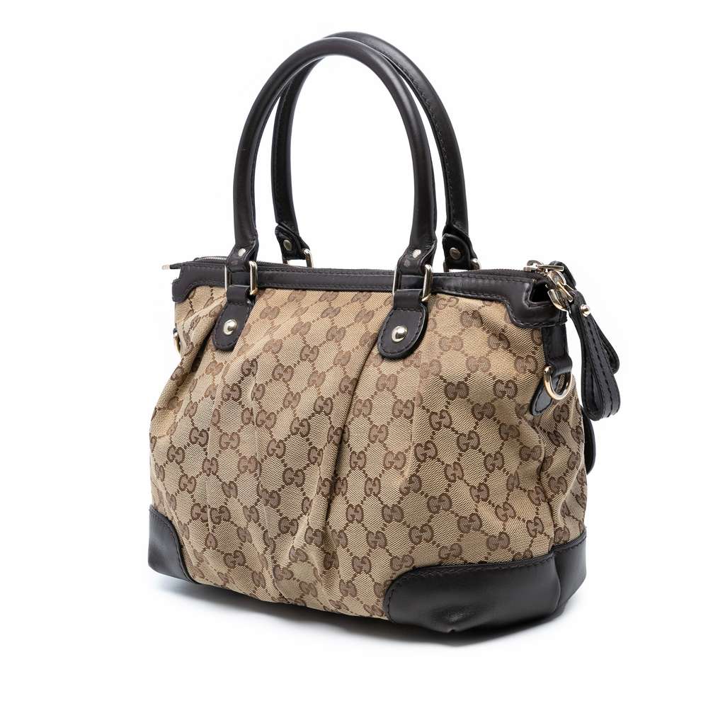 Gucci GG Canvas Sukey Satchel - Back view