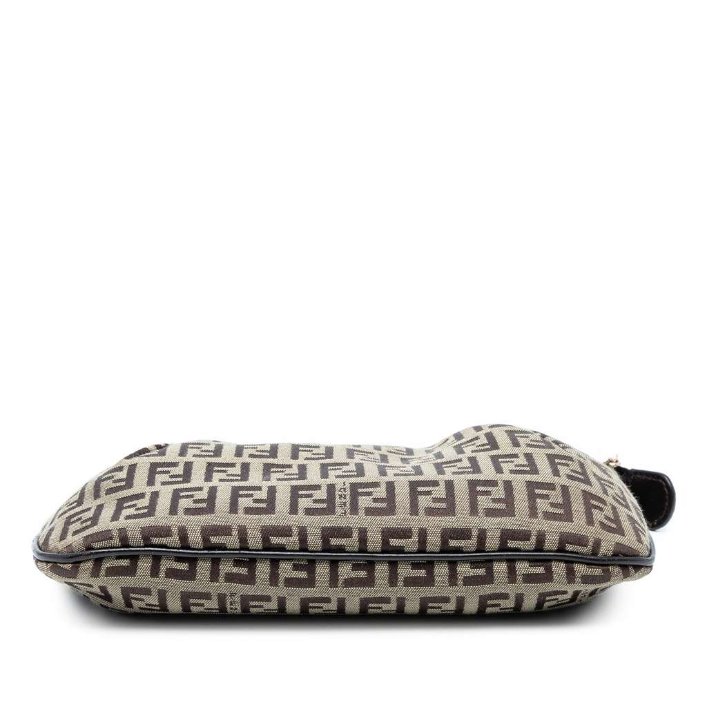 Fendi Zucchino Canvas Chain Pochette - Image 6