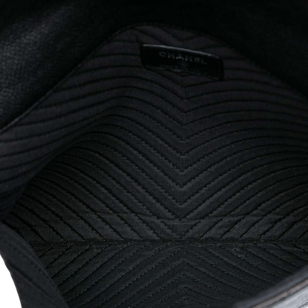 Chanel Medium Chevron Caviar Envelope Clutch - 4