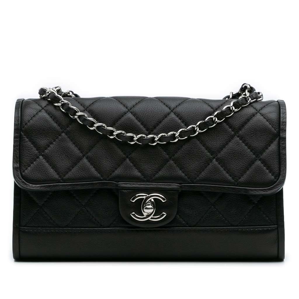 Chanel CC Quilted Lambskin Single Flap