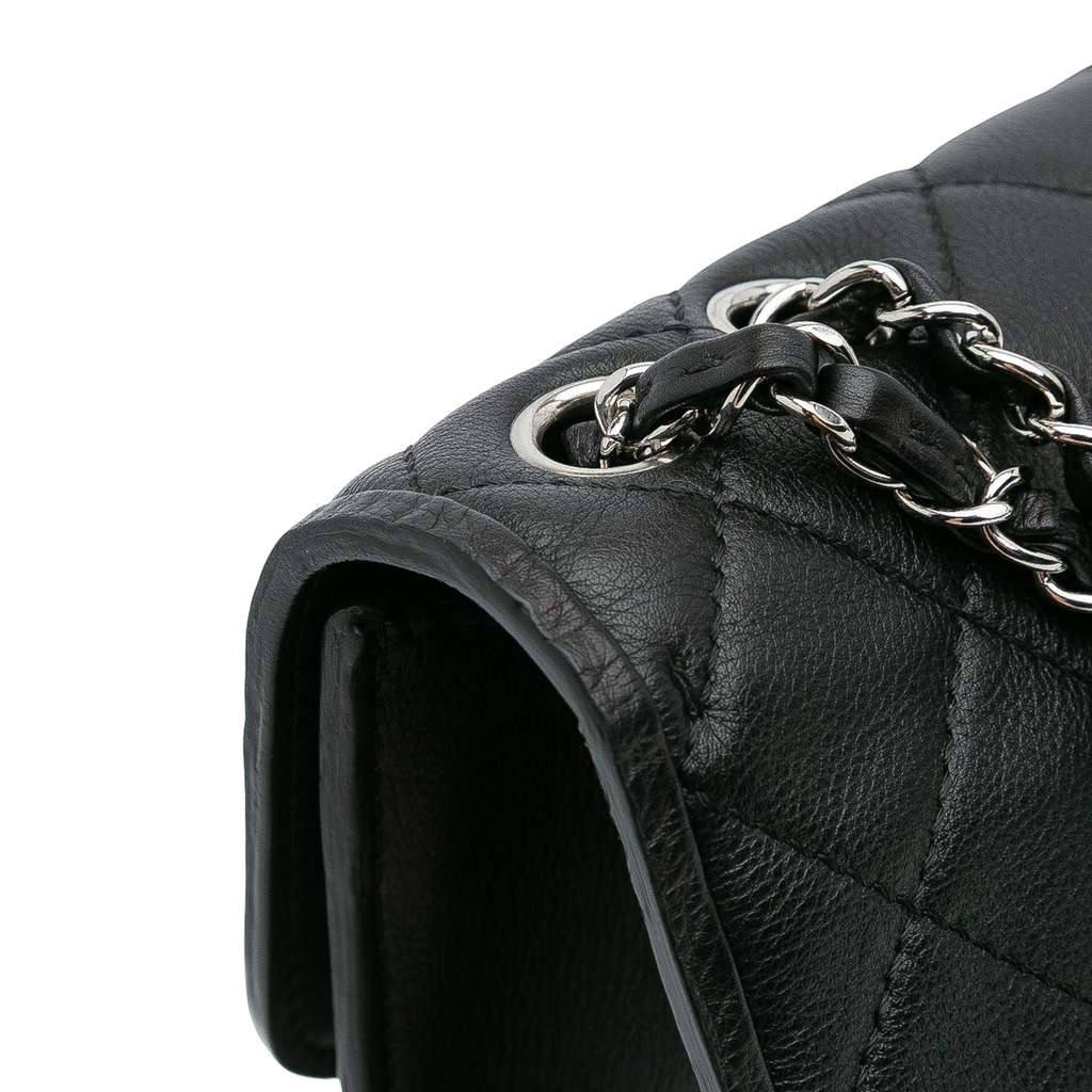 Chanel CC Quilted Lambskin Single Flap - Image 10