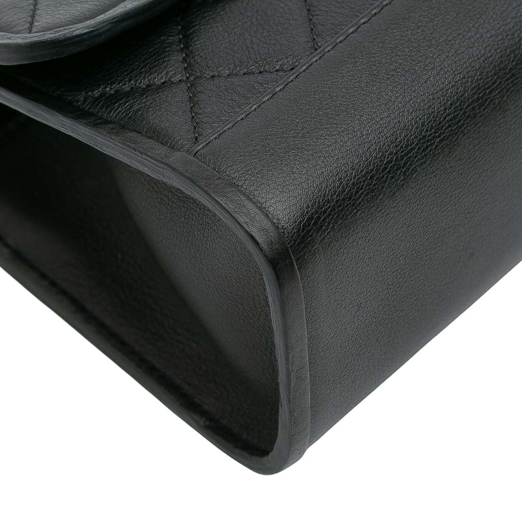 Chanel CC Quilted Lambskin Single Flap - Image 12