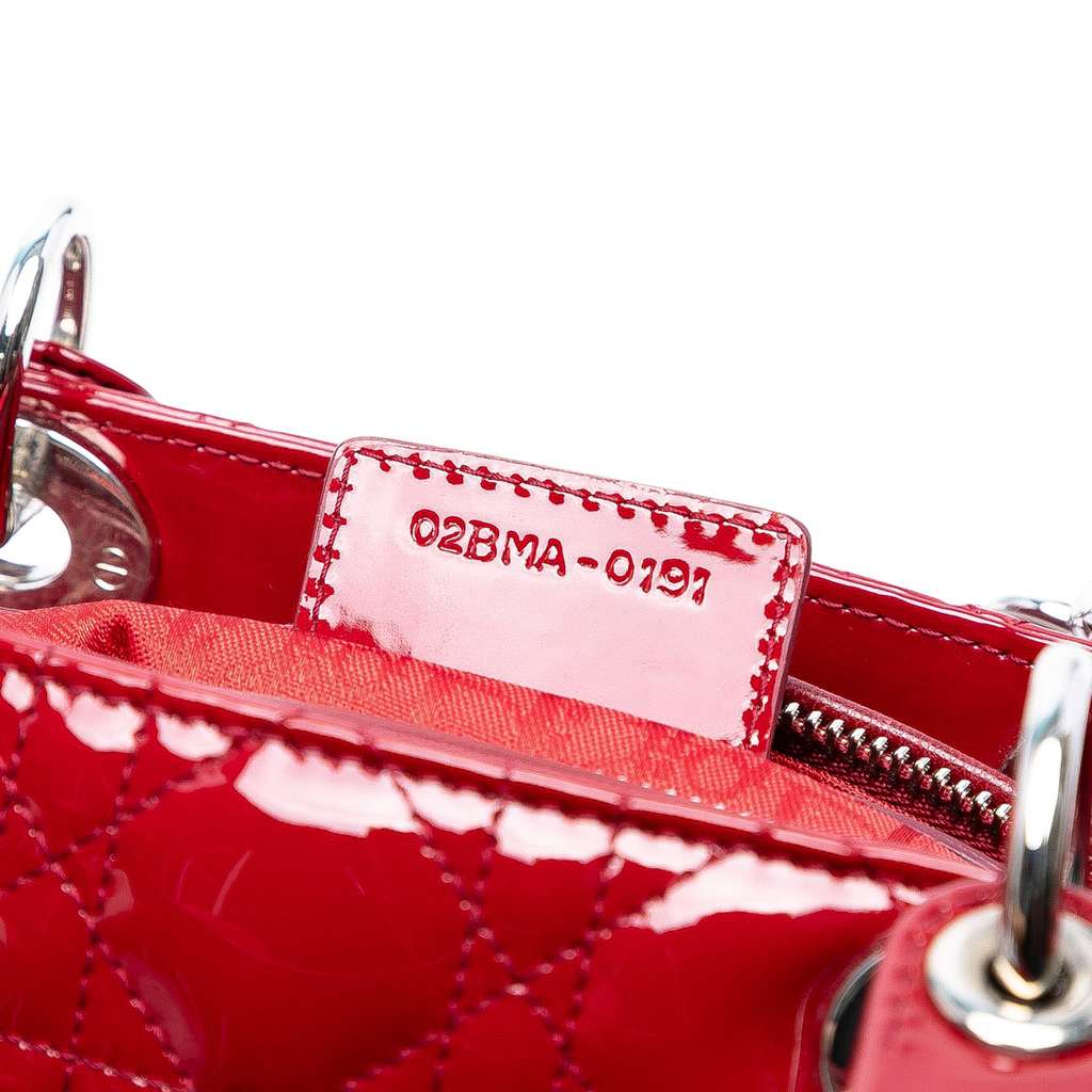 Dior Medium Patent Cannage Lady Dior - Side view