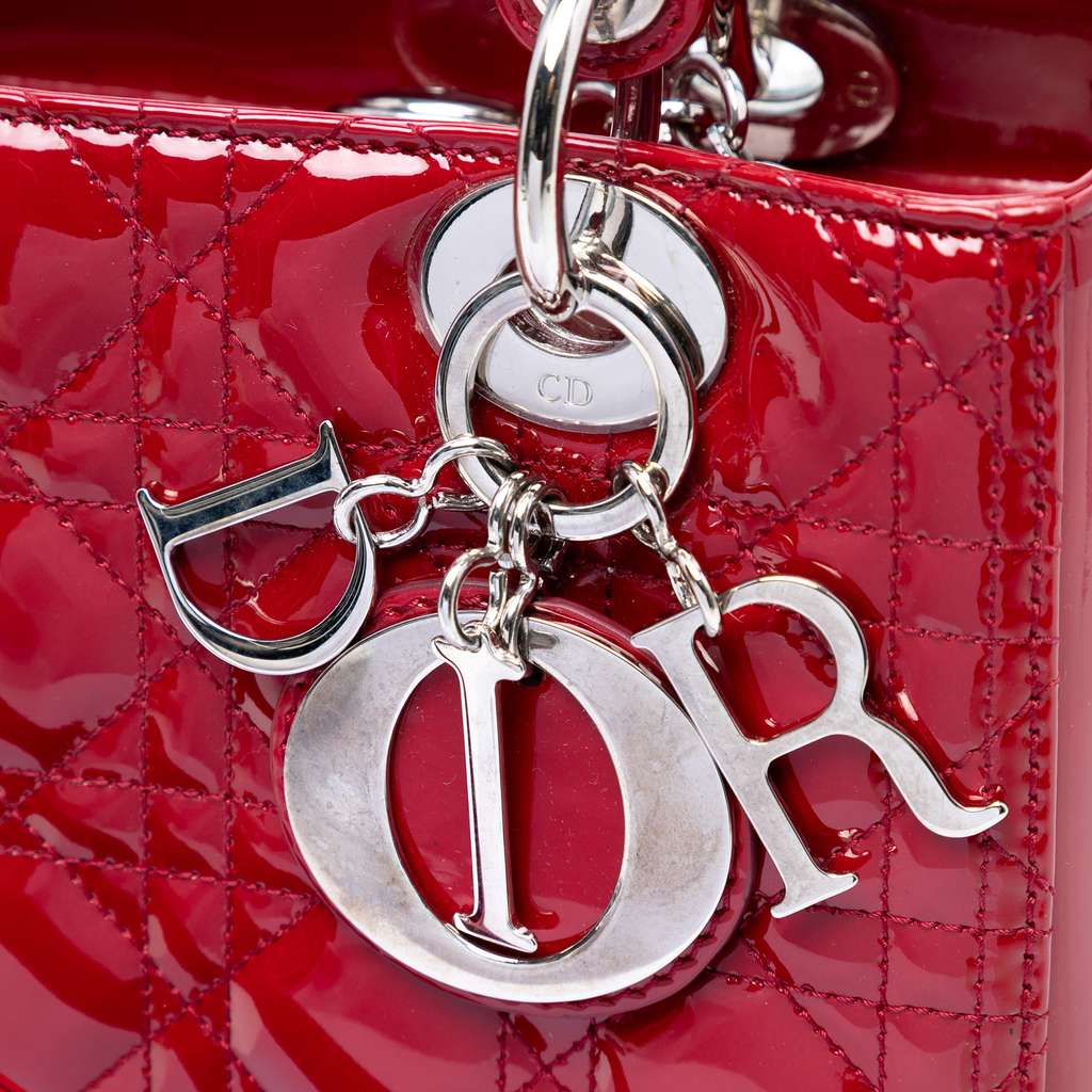 Dior Medium Patent Cannage Lady Dior - Detail 1