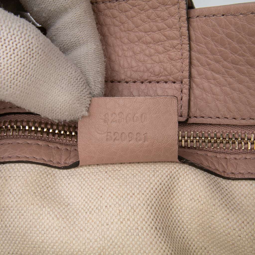 Gucci Medium Calfskin Bamboo Shopper Satchel - Detail 1