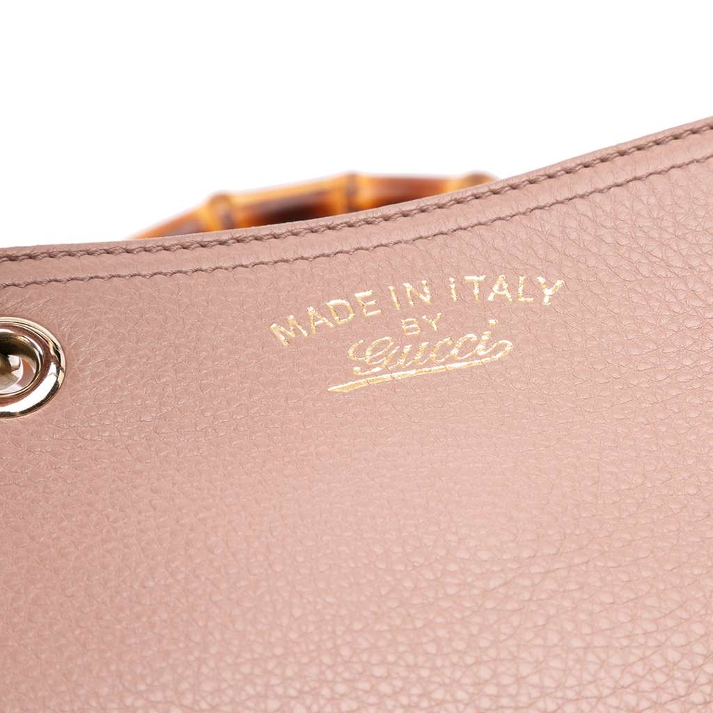 Gucci Medium Calfskin Bamboo Shopper Satchel - Detail 2