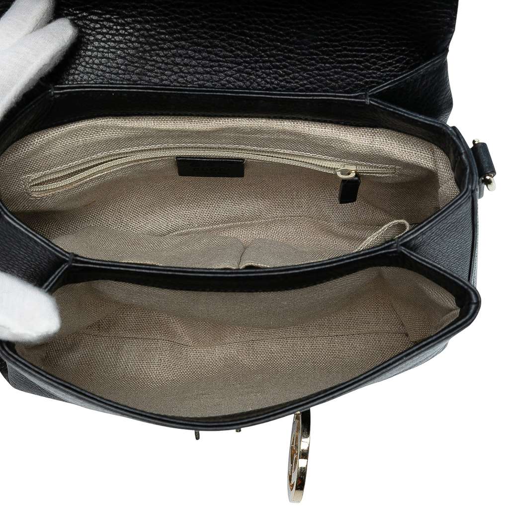 Gucci Small Dollar Calf Interlocking G Satchel - 4