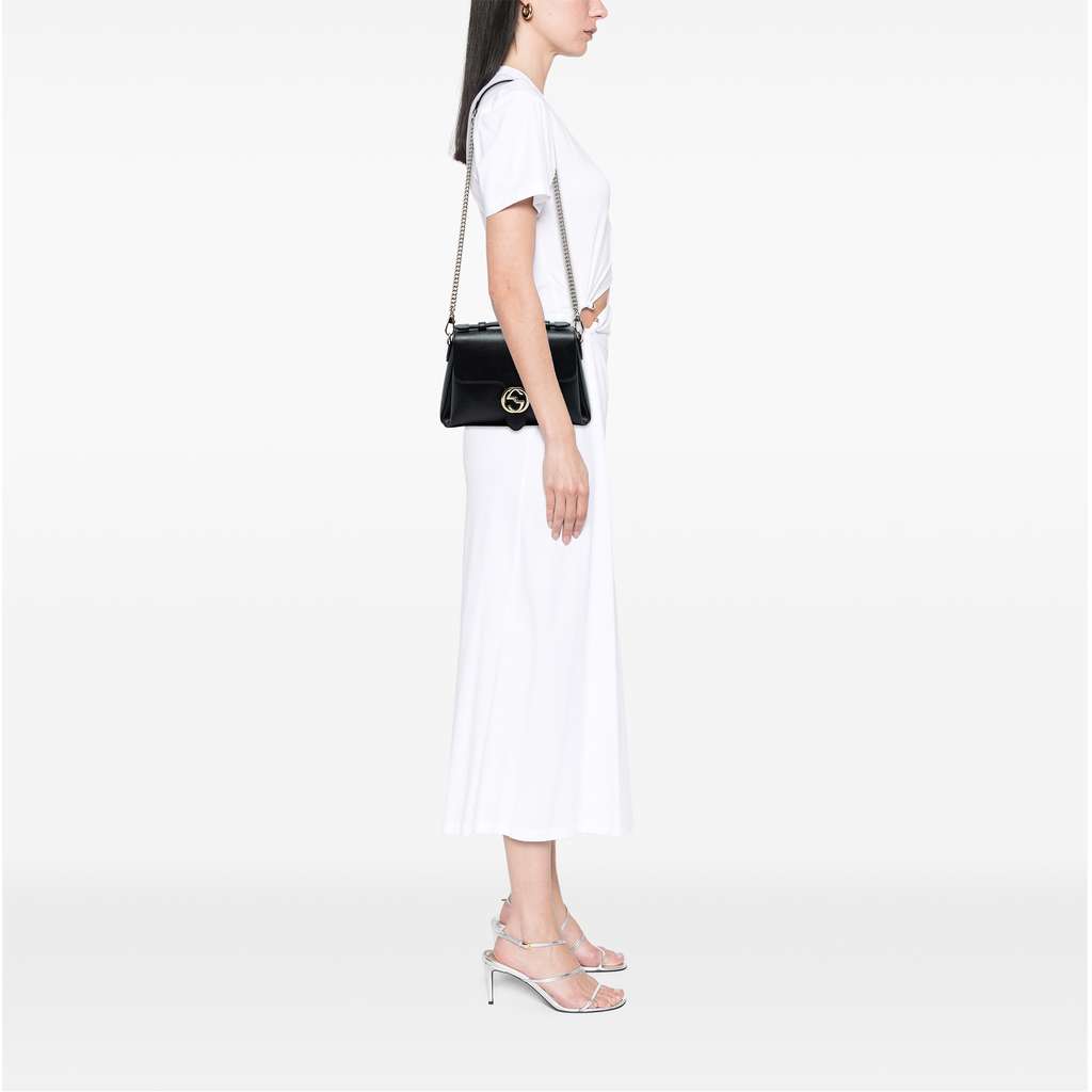 Gucci Small Dollar Calf Interlocking G Satchel - Detail 2