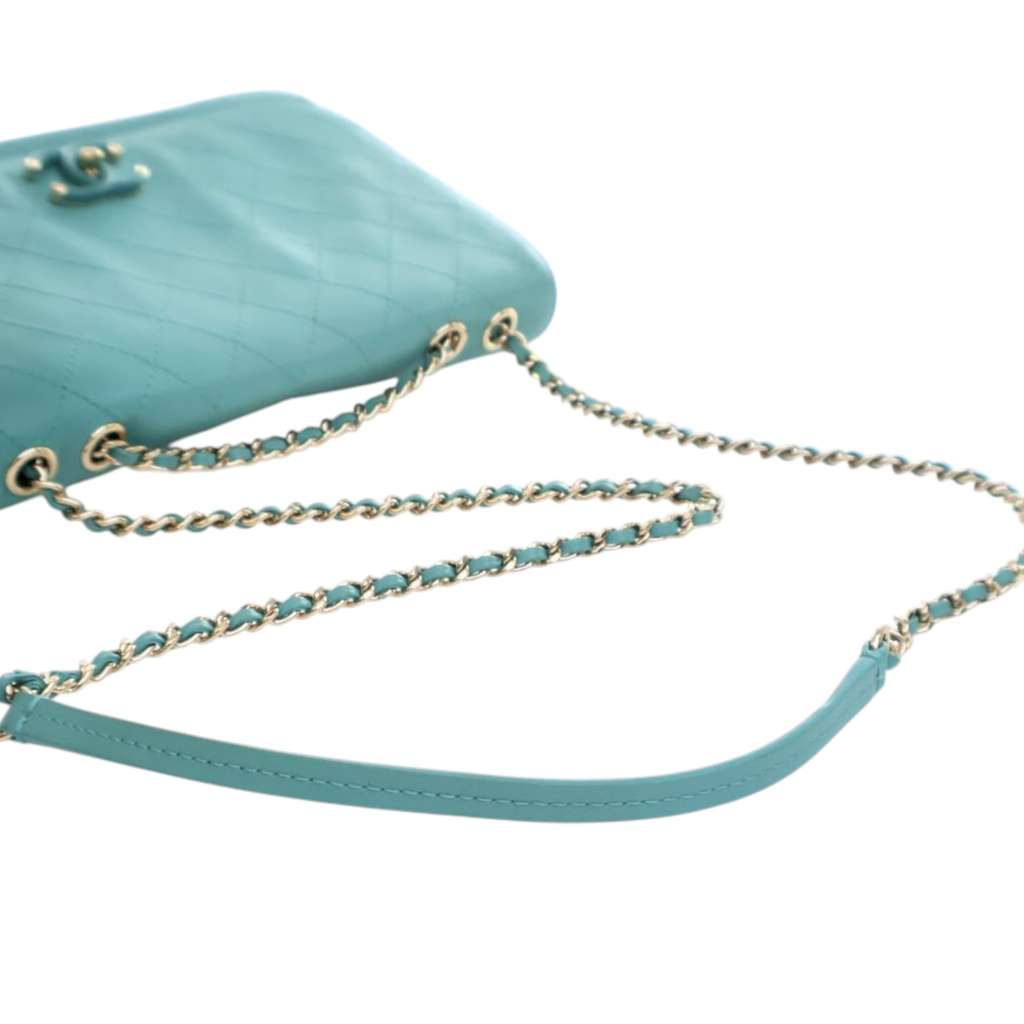 Chanel Medium Stitched Calfskin Covered CC Flap - Image 12