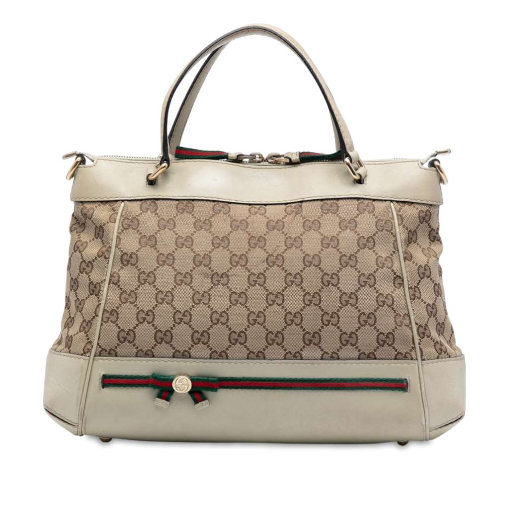 Gucci GG Canvas Web Mayfair Satchel