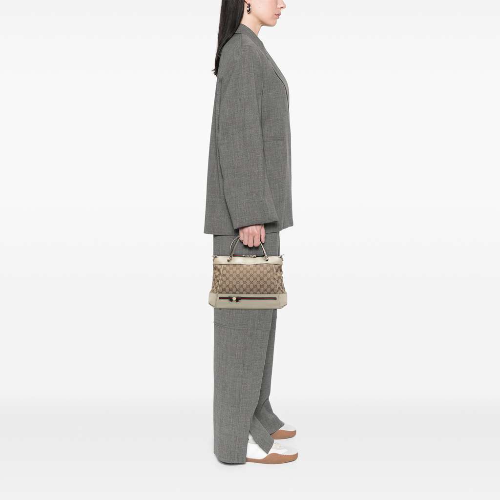 Gucci GG Canvas Web Mayfair Satchel - Detail 2