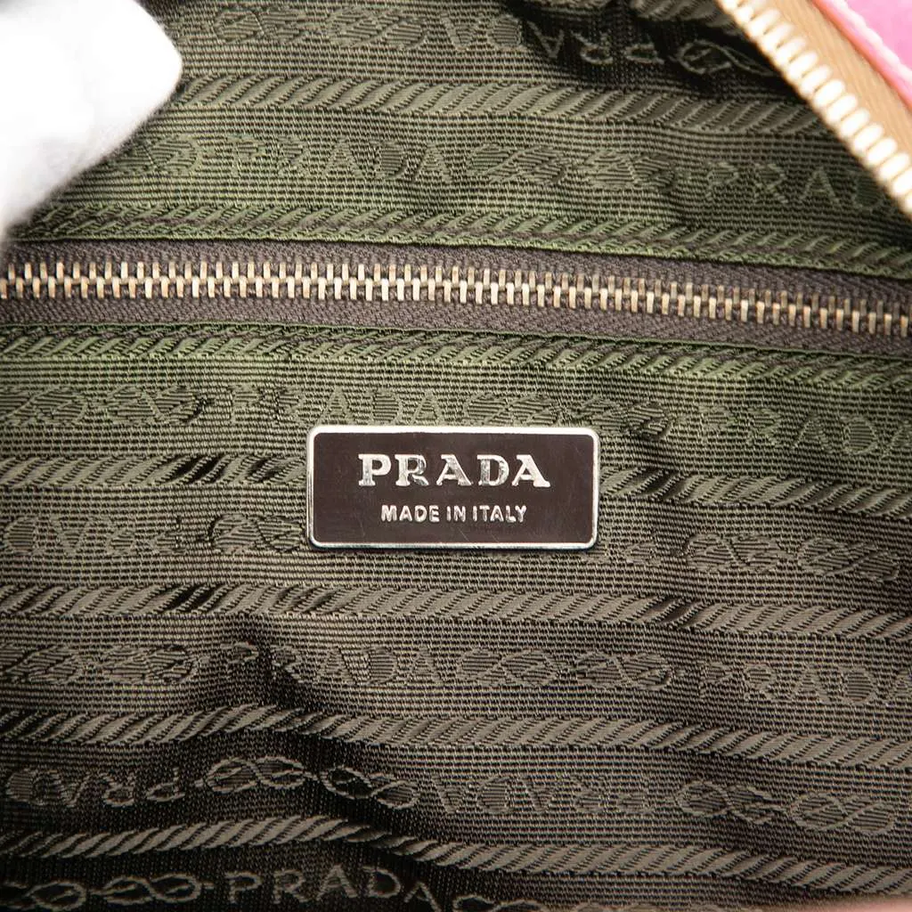Prada Cinghiale Bauletto Handbag Pink Leather Good - Box View