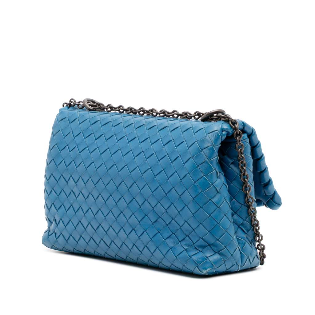 Bottega Veneta Baby Nappa Intrecciato Olimpia Crossbody - Back view