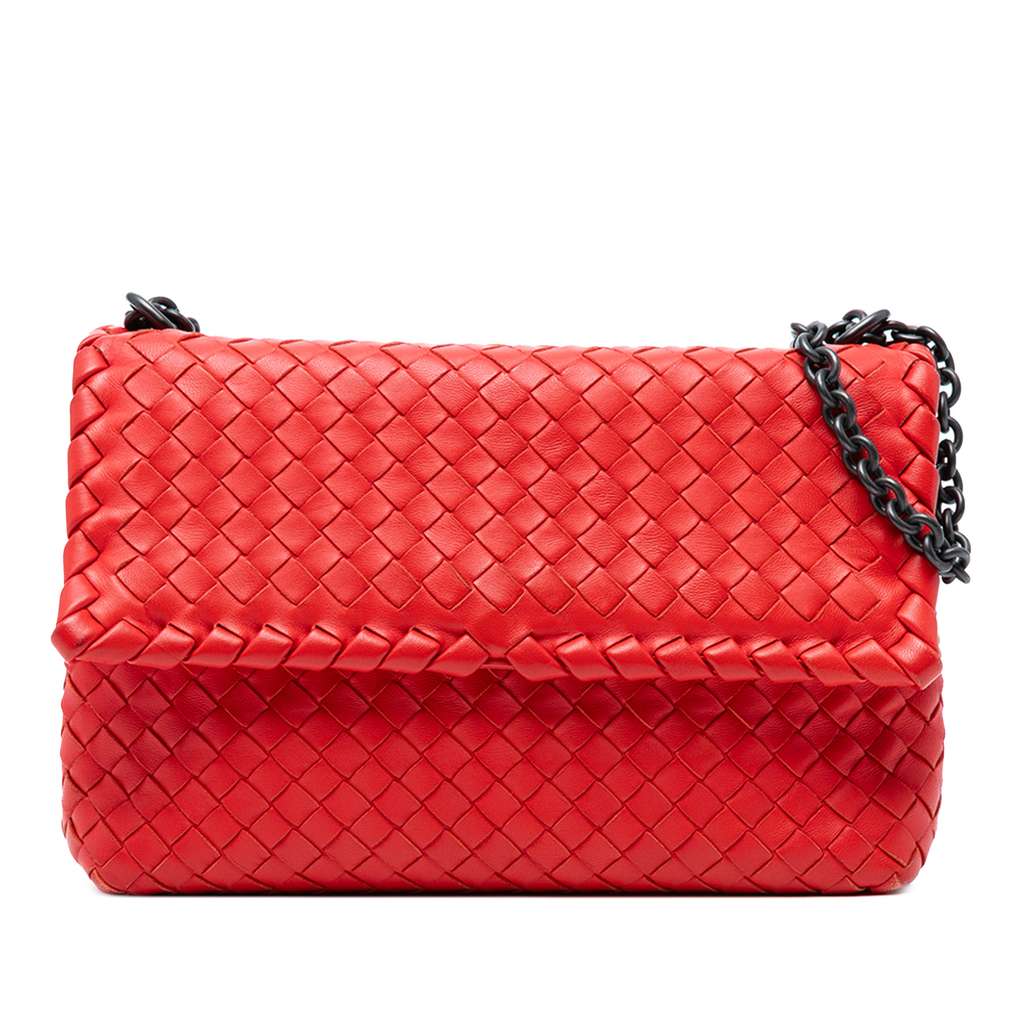 Bottega Veneta Small Nappa Intrecciato Olimpia Shoulder Bag