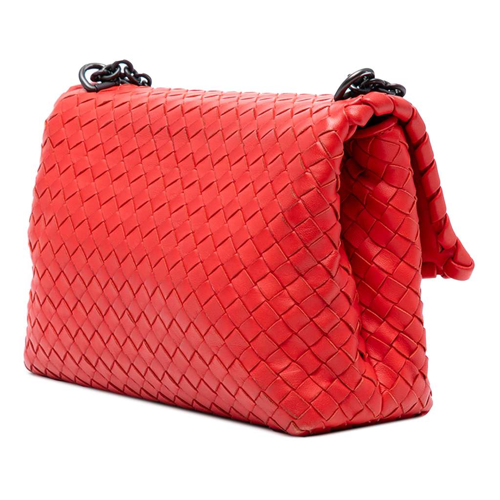 Bottega Veneta Small Nappa Intrecciato Olimpia Shoulder Bag - Back view