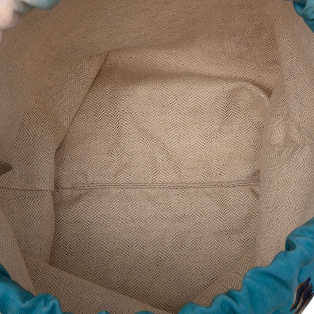 Loewe Studio Ghibli Howls Moving Castle Canvas Drawsting Pouch - 4