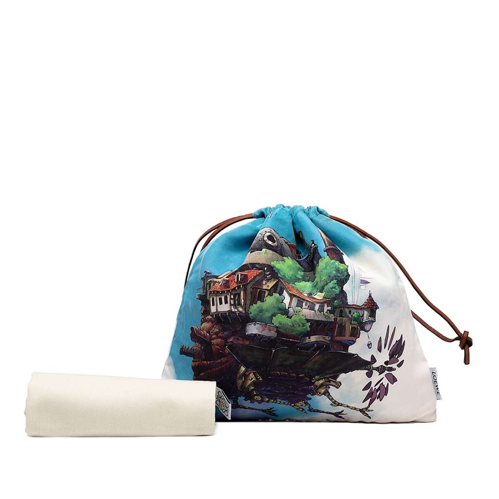 Loewe Studio Ghibli Howls Moving Castle Canvas Drawsting Pouch - Image 10