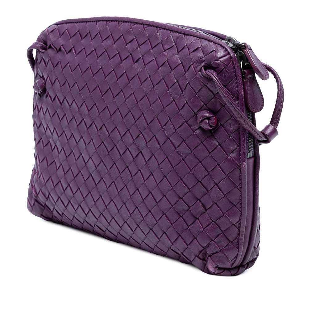 Bottega Veneta Nappa Intrecciato Nodini Crossbody - Back view