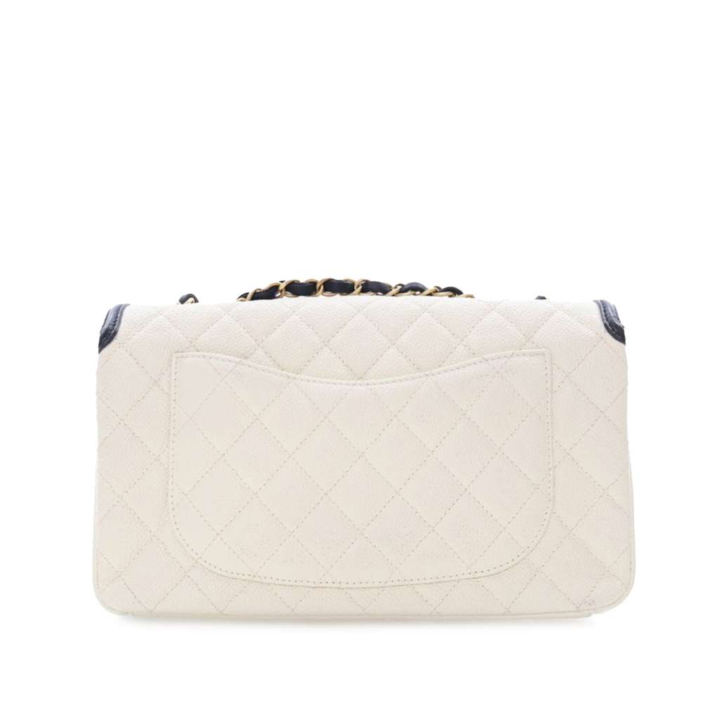 Chanel Medium Bicolor Caviar CC Filigree Flap - 2