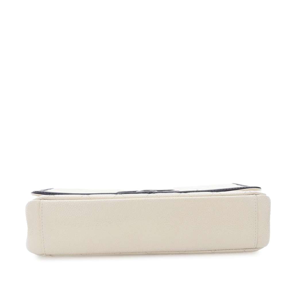 Chanel Medium Bicolor Caviar CC Filigree Flap - 3