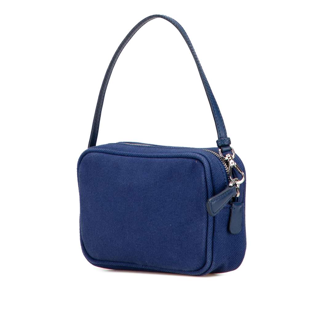 Prada Canvas Canapa Pouch - Back view