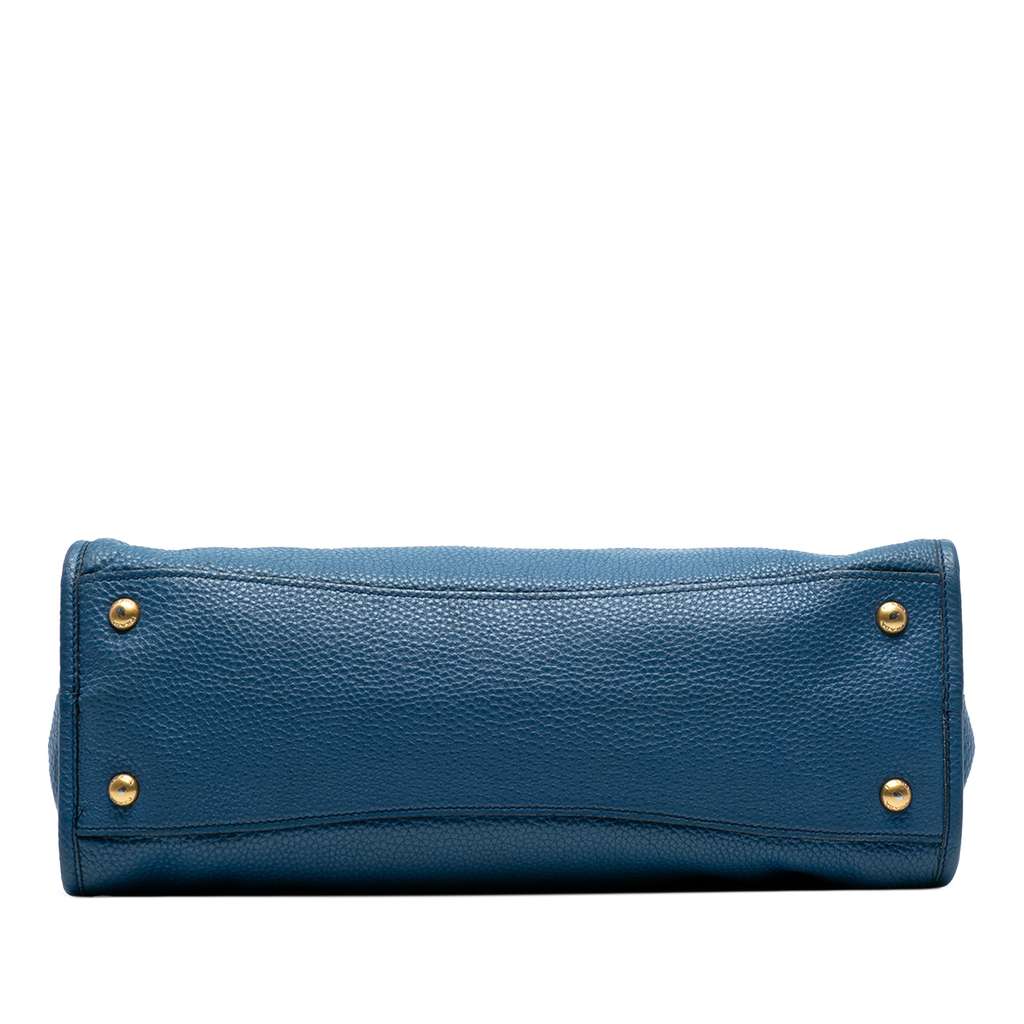 Prada Vitello Daino Zip Top Satchel - Image 6