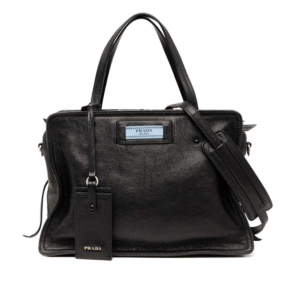 Prada Glace Calfskin Etiquette Satchel