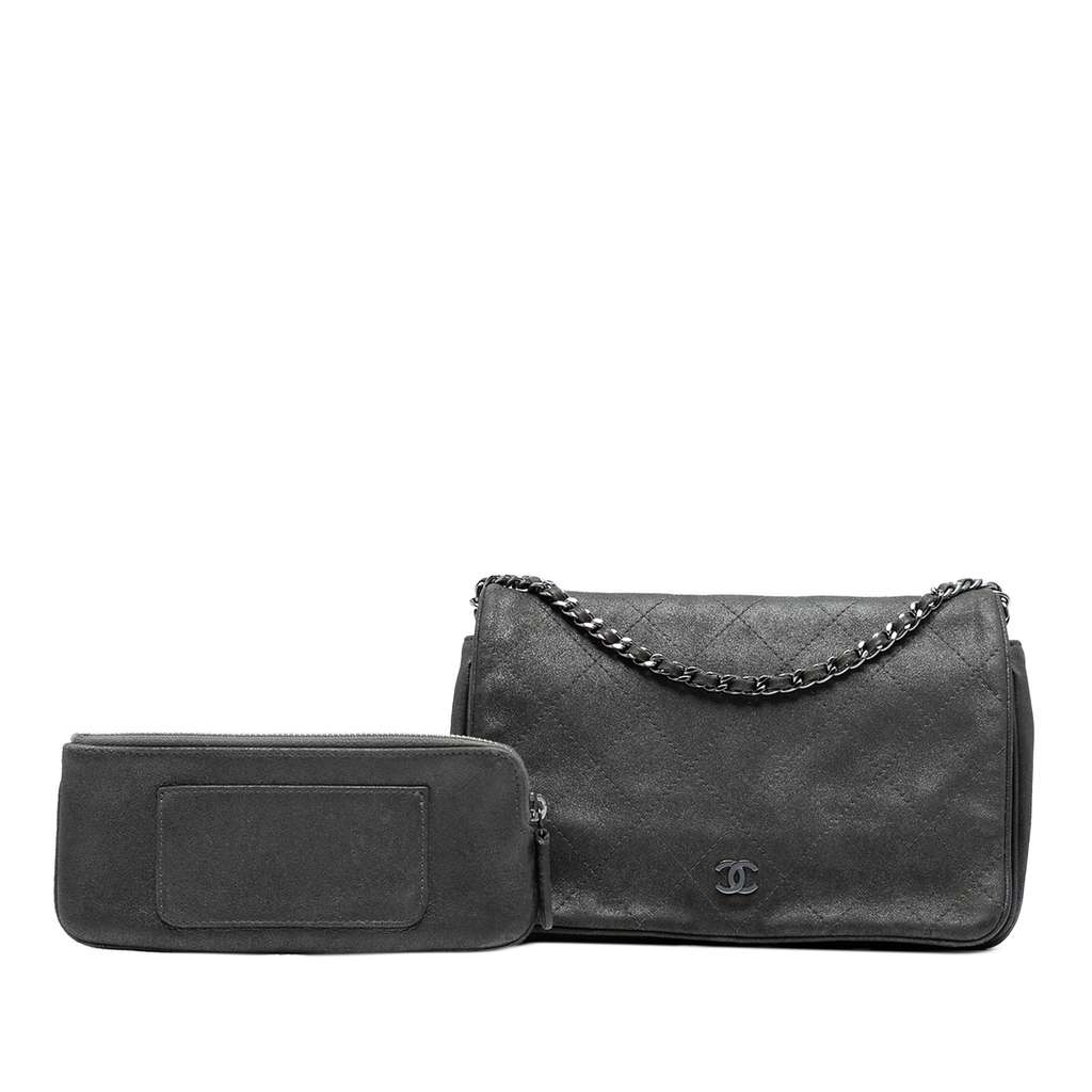 Chanel CC Quilted Iridescent Calfskin Single Flap - Image 10