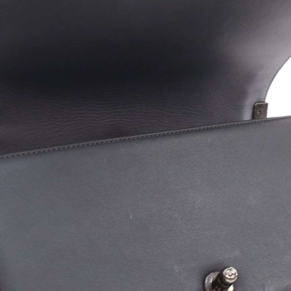 Chanel Old Medium Braided Tweed and Calfskin Boy Flap - Detail 2