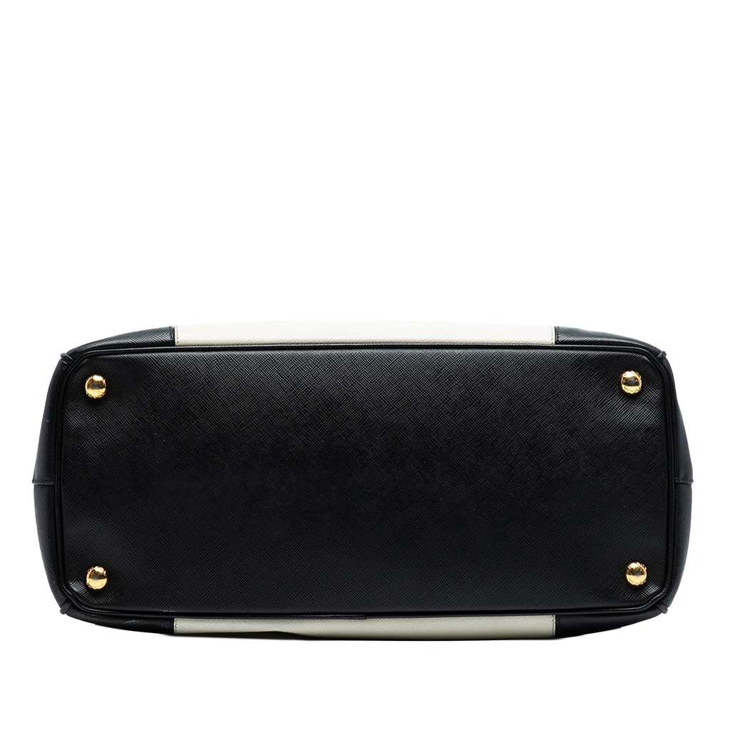 Prada Medium Bicolor Saffiano Lux Galleria Double Zip Satchel - Image 6