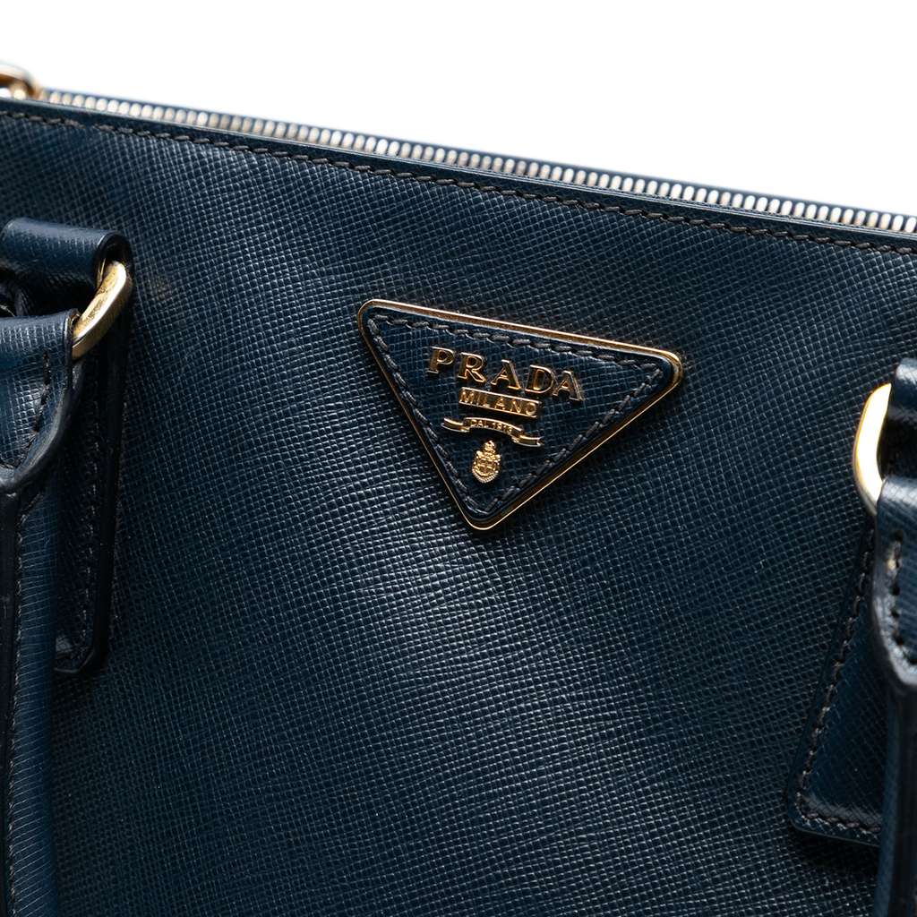 Prada Medium Saffiano Lux Galleria Double Zip Satchel - Side view