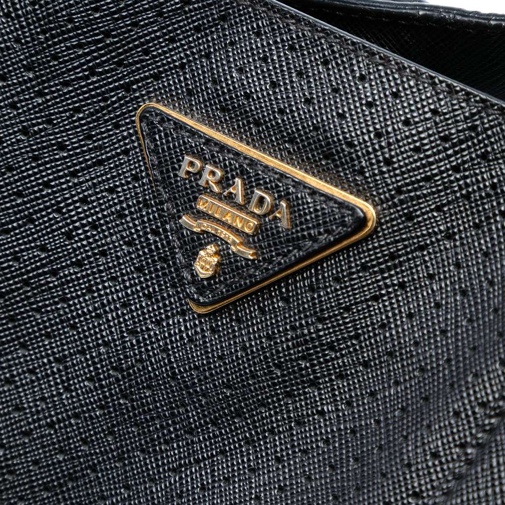 Prada Large Perforated Saffiano Lux Galleria Tote - Detail 1