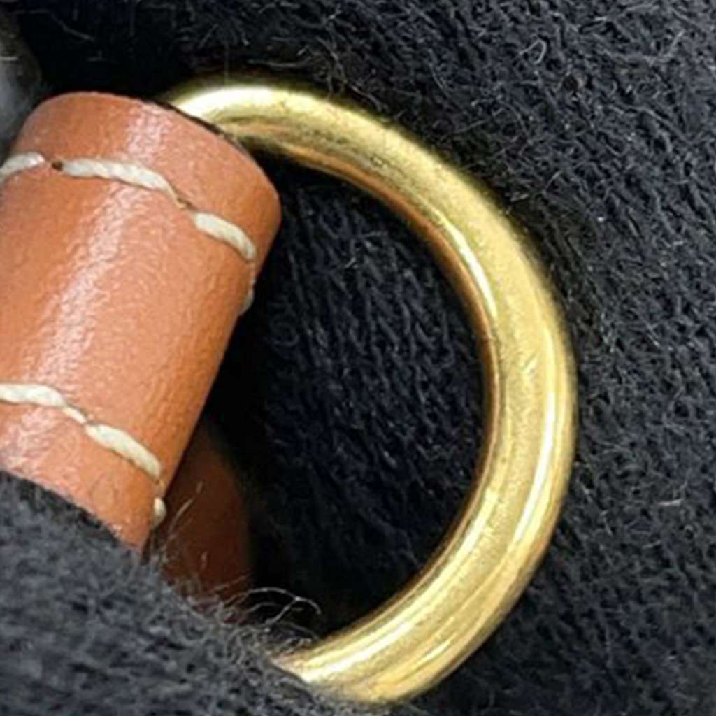 Celine Small Wool Cuir Triomphe Stripe Cabas Thais Satchel - Image 15