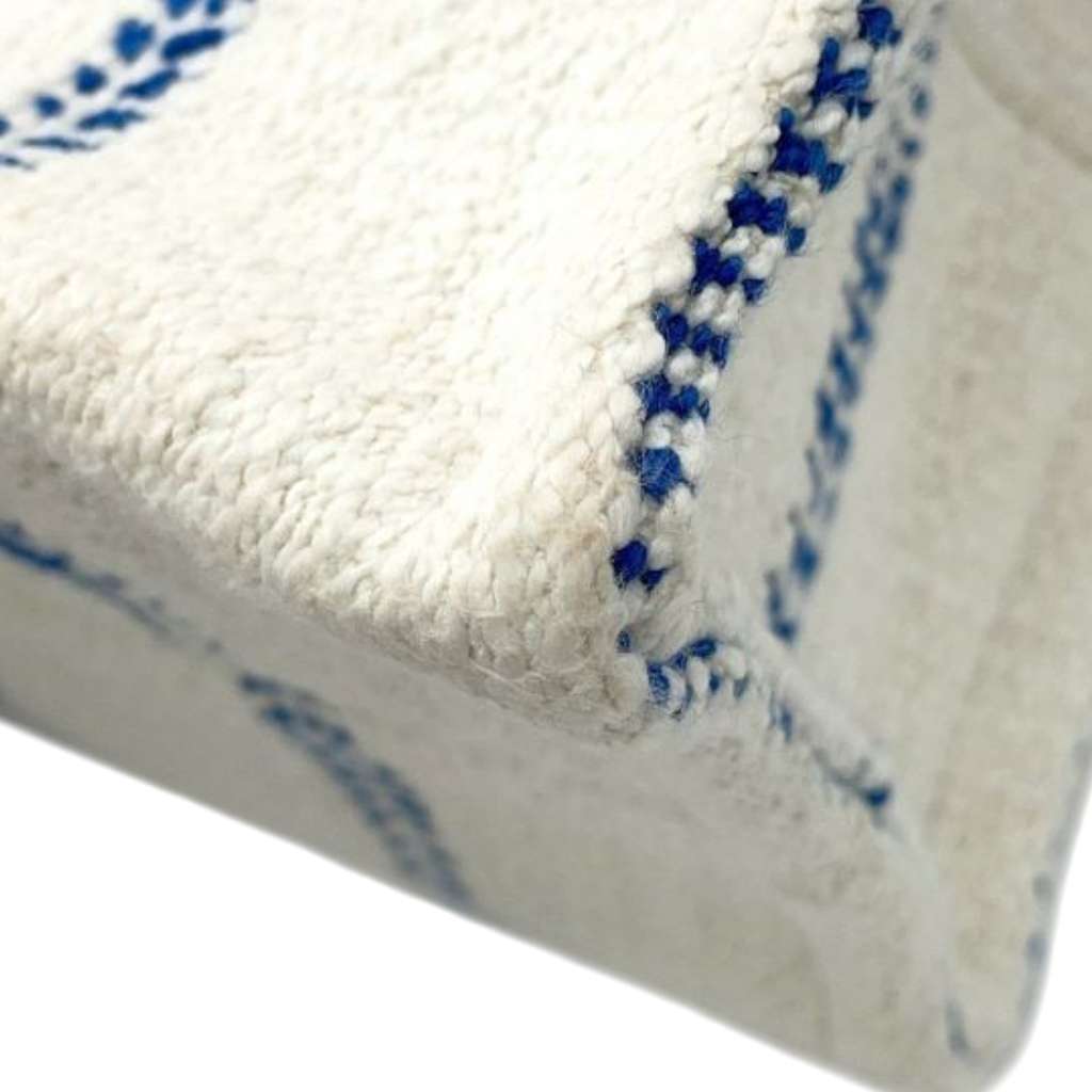 Celine Small Wool Cuir Triomphe Stripe Cabas Thais Satchel - Detail 2