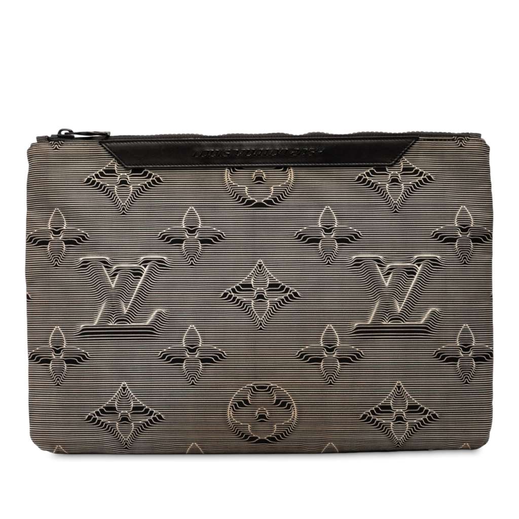 Louis Vuitton Monogram 3D 2054 Reversible Pouch