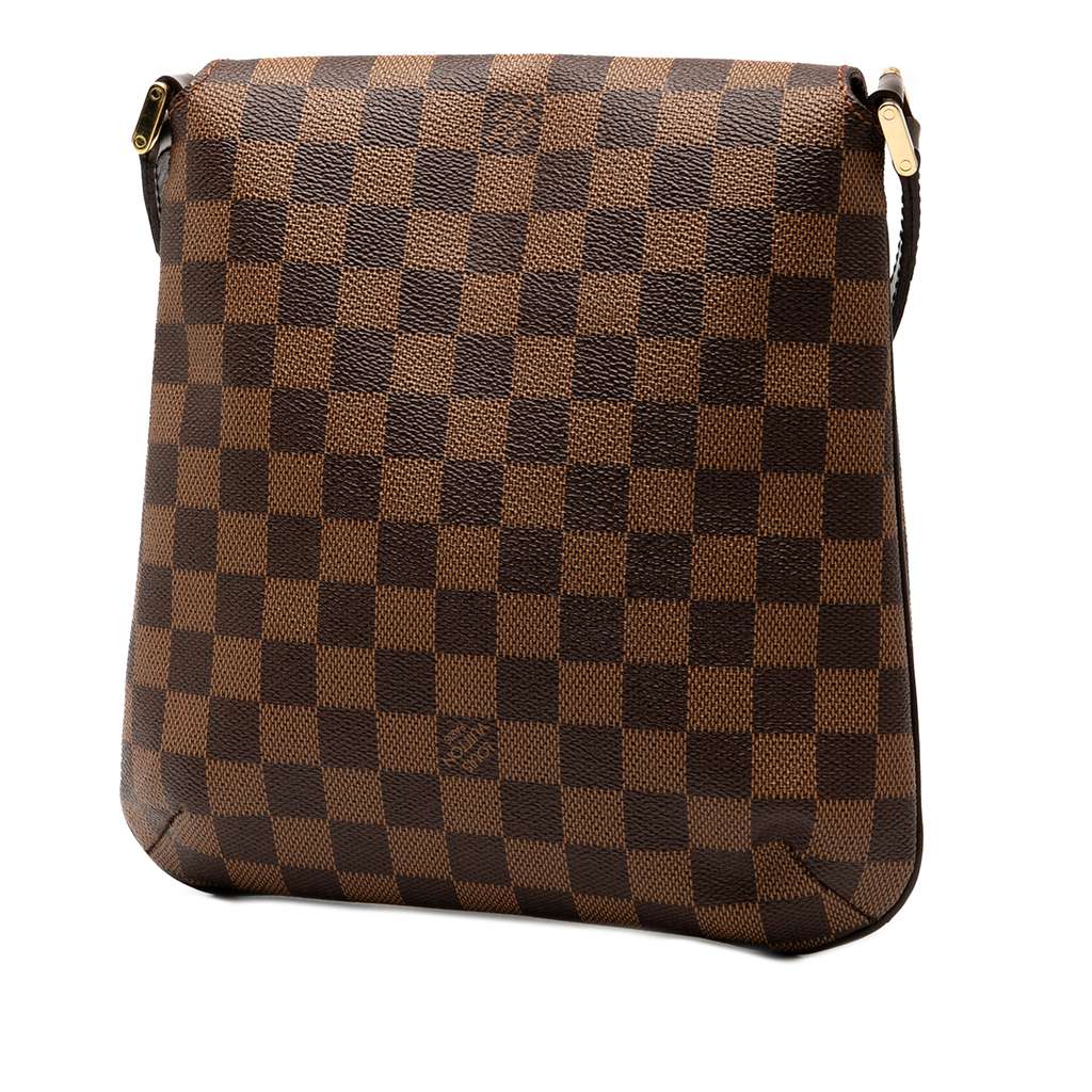 Louis Vuitton Damier Ebene Musette Salsa Long Strap - Back view