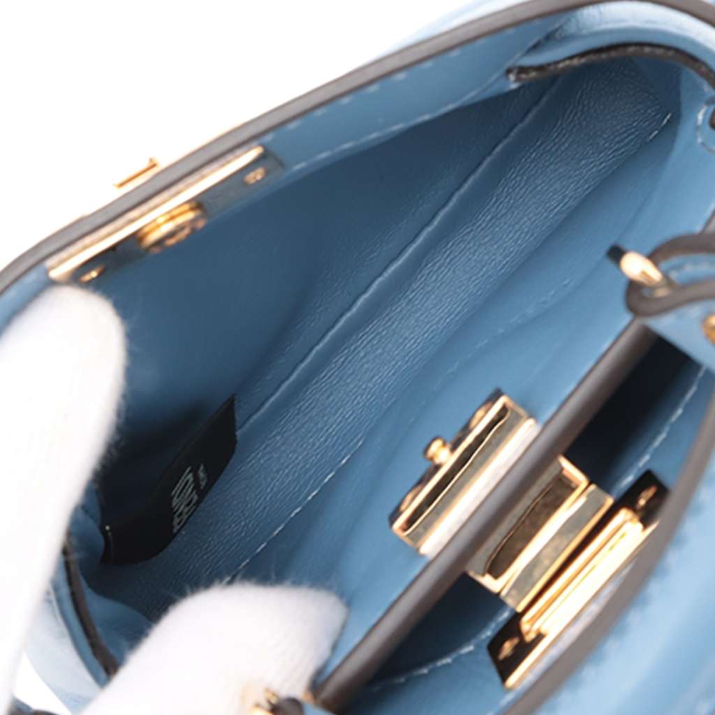 Fendi Nano Nappa Peekaboo Satchel - Side view