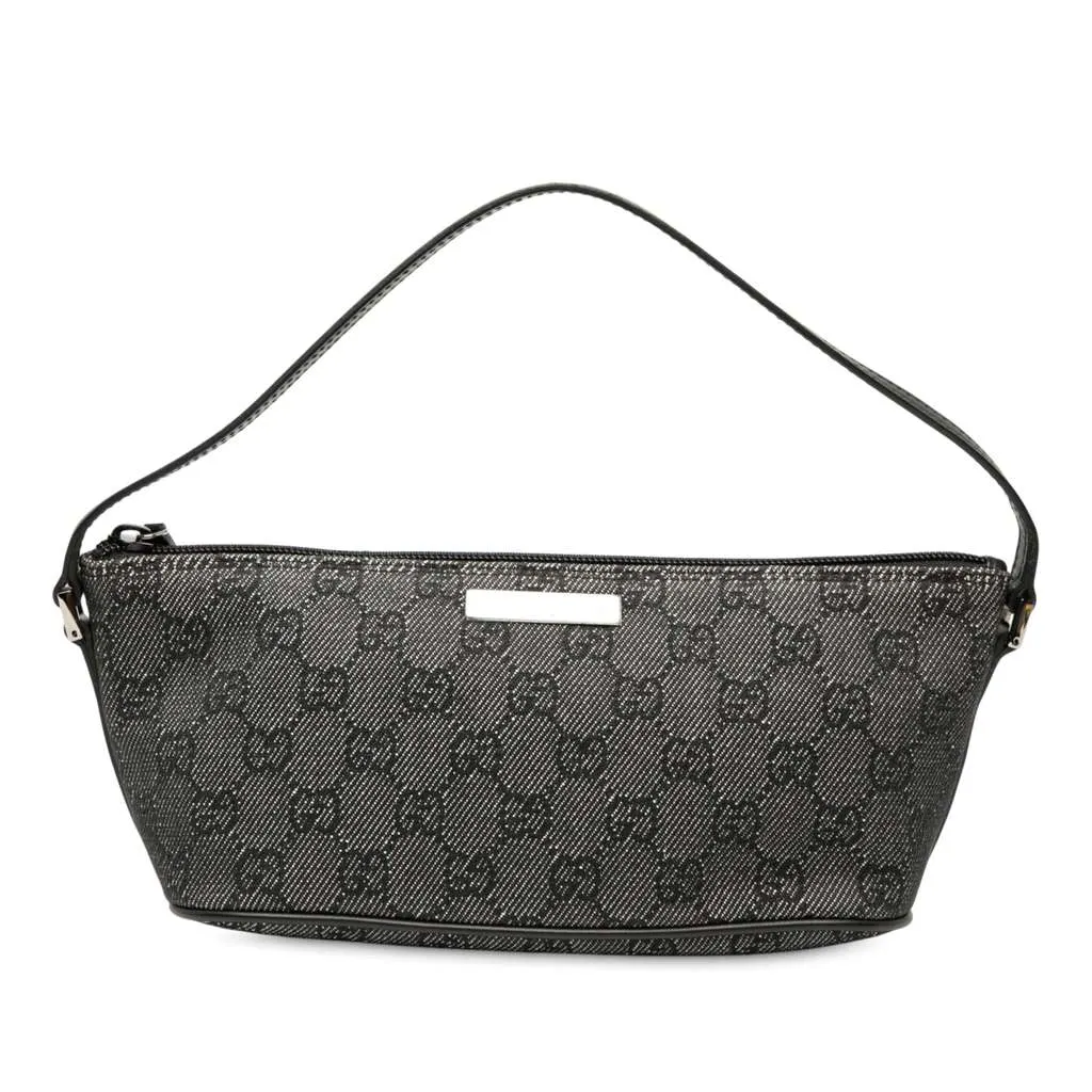 Gucci GG Denim Boat Grey Denim Good - Front View