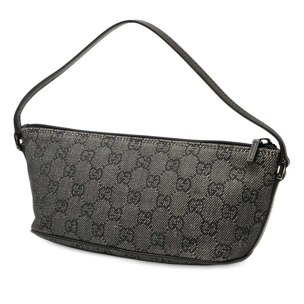 Gucci GG Denim Boat Grey Denim Good - Back View