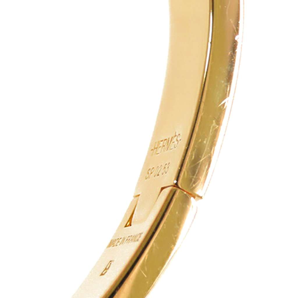 Hermès Narrow Enamel Sous le Charm d Orphee Clic H Bracelet PM - Detail 1