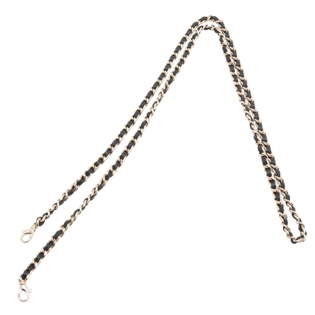 Chanel Velour Pearl Embellished Double Zip Clutch with Chain - Image 11